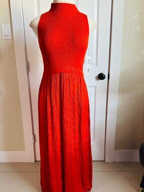 NWT TRIBAL Crimson Maxi Dress | Size M | $124 Retail | *Minor Flaw